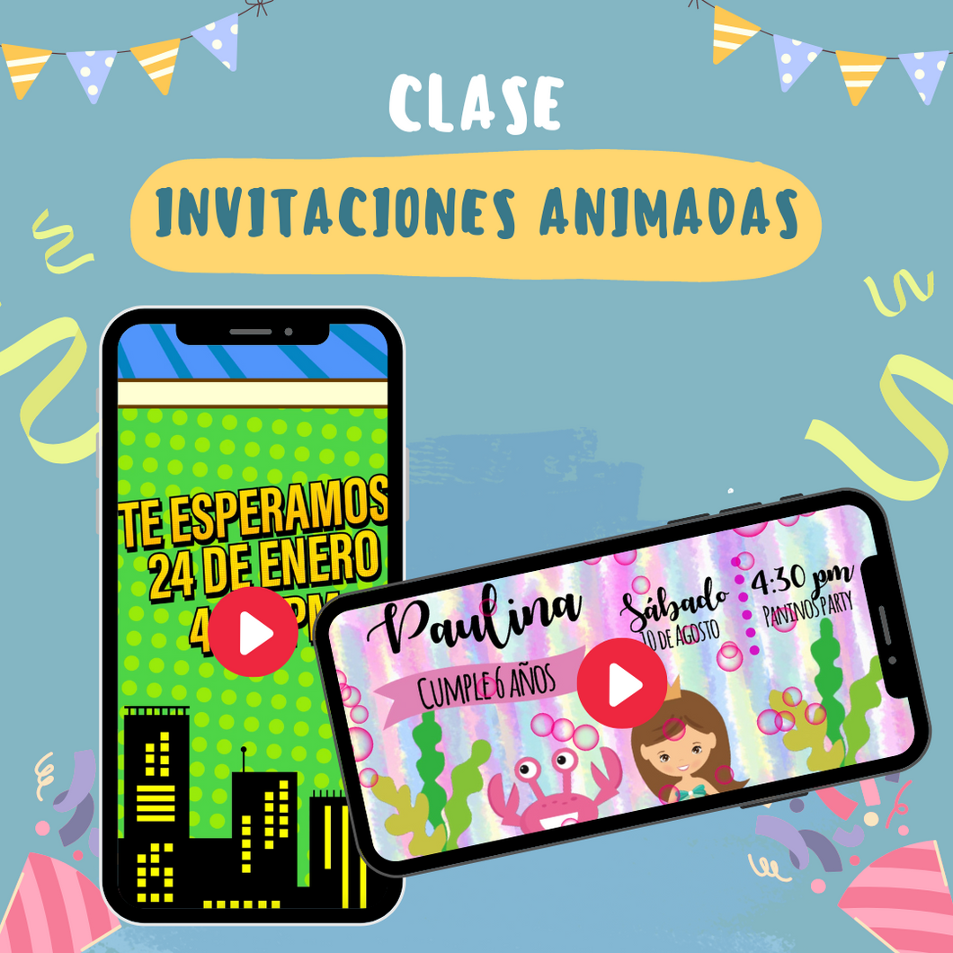 Cursos Invitaciones Animadas en Linea