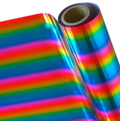 Papel Foil Holográficos Luminos Arcoiris