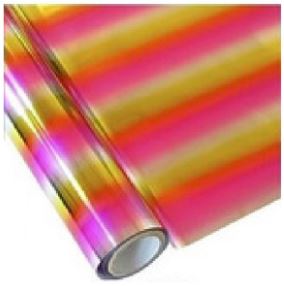 Papel Foil Holográficos Luminos Arco Iris Rosa Oro