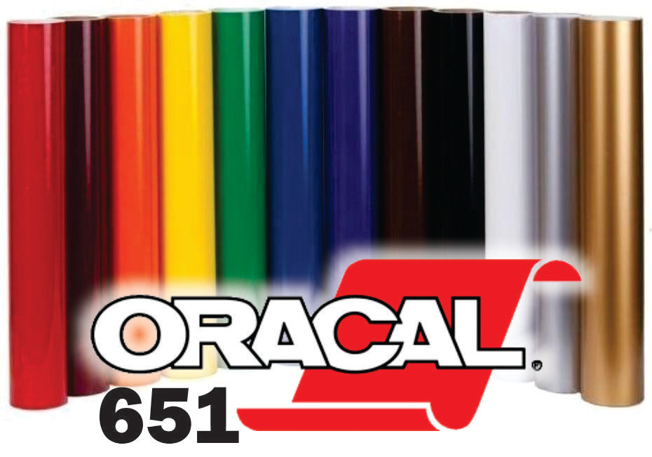 VINIL DE CORTE ORACAL 651M 24´´ PULGADAS MATE / Precio x Pie (30.48cm)