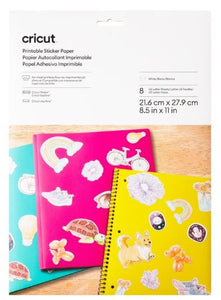 PAPEL ETIQUETA IMPRIMIBLE BLANCO TAMAÑO CARTA 8PZ CRICUT | 2010355