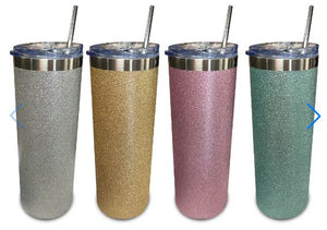 PAQUETE 4 TERMOS GLITTER SUBLIMARTS DE ACERO INOX 7.3 X 20.3