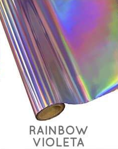 Papel Foil Holográficos Luminos Arco Iris Rosa Oro