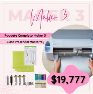 Plotter de Corte Cricut Maker 3 Paquete Completo + Curso Presencial Monterrey OFERTA / 5473