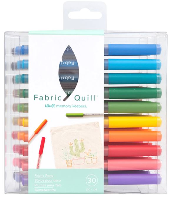 30 Plumas de Punto Fino para Tela Fabric Quill