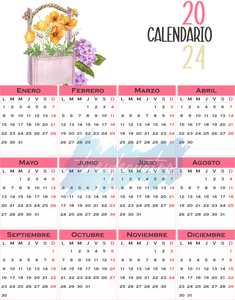 Archivo Digital de: Agenda Semanal 2023 Chicas Flores Medio Oficio 17 x 21.5 cm