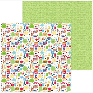 CARTULINA DOBLE VISTA 1 HOJA DE 12" X 12" BAR-B-CUTE DOODLEBUG