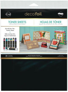 3 Hojas Toner Deco Foil 8.5 x 11 pulgadas