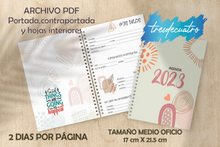 Cargar imagen en el visor de la galería, Archivo Digital de: Agenda 2023 dos dias Medio Oficio 17 x 21.5 cm