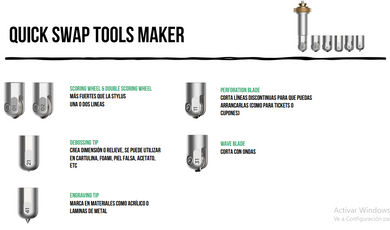 PAQUETE: KIT HERRAMIENTAS QUIK SWAP CRICUT