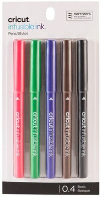 Set de 5 plumas bolígrafos colores básicos de tinta infusible (sublimación) Cricut