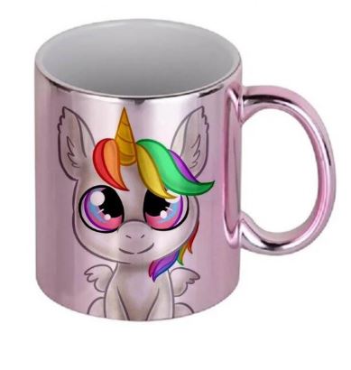 TAZA DE CERÁMICA ROSA METÁLICO DE 11OZ SUBLIMARTS