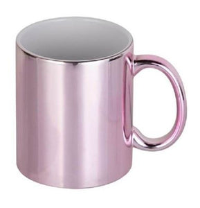 TAZA DE CERÁMICA ROSA METÁLICO DE 11OZ SUBLIMARTS