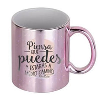 Cargar imagen en el visor de la galería, TAZA DE CERÁMICA ROSA METÁLICO DE 11OZ SUBLIMARTS