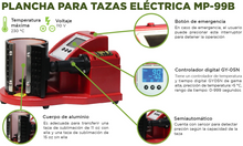 Cargar imagen en el visor de la galería, Plancha Eléctrica para Tazas MP-99B