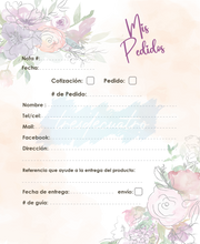 Cargar imagen en el visor de la galería, Archivo Digital para Libreta: Mis Pedidos PDF  hojas interiores